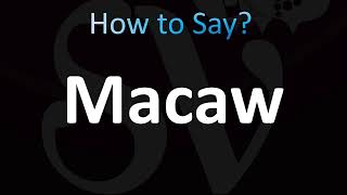 How to Pronounce Macaw CORRECTLY [upl. by Einegue]