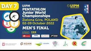 Mens Final  UIPM Pentathlon Junior World Championships  Zielona Góra Poland 2022 [upl. by Ran]