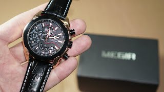 Unboxing of MEGIR Military Sport Watch Chronograph First Look Review [upl. by Otiragram]