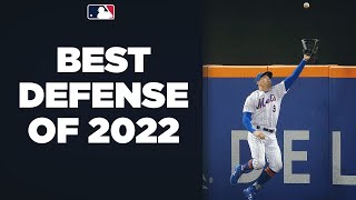 The 60 best defensive plays of 2022 HR robberies diving catches and incredible throws [upl. by Irim14]