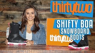 2018 32  Thirty Two Shifty BOA Snowboard Boots  Review  TheHousecom [upl. by Marissa]