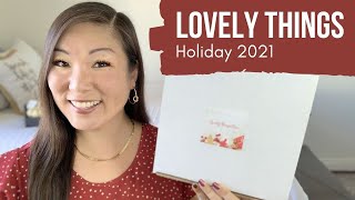 Lovely Things Premium Box  Cozy Holiday  December 2021 [upl. by Bohs]