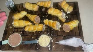 Organic Healthy delicious Baked PuffPastry Cannoli [upl. by Navarro]