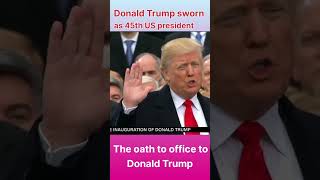 The Oath of the 45th President of USA DonaldJTrumpforPresident english speech president USA [upl. by Tterab]