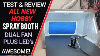 All New Spray Booth Test amp Review  Dual Fans Plus LED Lights  Awesome  Plus Room Tour [upl. by Airdnal]