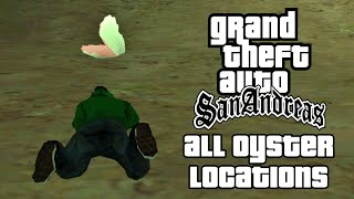 GTA San Andreas Collectibles  All 50 Oyster Locations [upl. by Elumas]