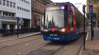 Citylink Stagecoach Sheffield TramTrain 399202 At Cathedral To Herdings Park [upl. by Weight]