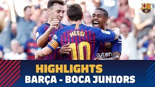 HIGHLIGHTS FC Barcelona – Boca Juniors 30 Gamper Trophy [upl. by Htrahddis85]