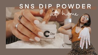 how i do SNS dip powder nails at home [upl. by Almeta948]