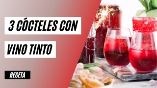 Aprende a preparar 3 cócteles con vino tinto [upl. by Aivekahs]