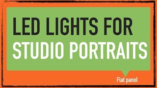 LED lights for studio portraits Photo and Video [upl. by Sauers138]