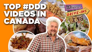 Top 5 DDD Videos in Canada with Guy Fieri  Diners DriveIns and Dives  Food Network [upl. by Resa111]