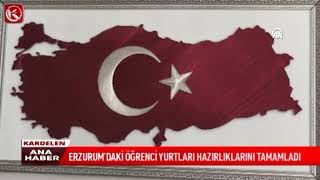 Kardelen TV I ERZURUM’DAKİ ÖĞRENCİ YURTLARI HAZIRLIKLARINI TAMAMLADI [upl. by Annahsat]