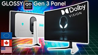 GLOSSY GEN 3 QD OLED ALIENWARE Monitors RELEASE Date amp PRICES AW3225QF AW2725DF [upl. by Anaidni]