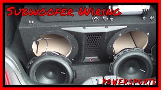 Subwoofer Wiring Tutorial  Rockford Fosgate P22X10  Rockford RFC1  Rockford P500X1bd [upl. by Salvucci479]