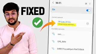 Fixed WiFi Stuck on obtaining IP address problem in Android  Failed to obtain IP address Solved [upl. by Toback283]