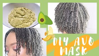 DIY Avocado Deep Condition  4B Fine Low Density High Porosity Hair  Basic Natural Hair Care EP 3 [upl. by Aninaj]