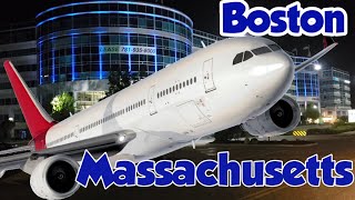 Boston Massachusetts Downtown Boston Logan Airport International Arrivals [upl. by Yelkreb713]