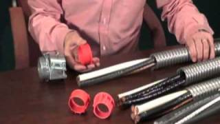 Arlington How to install MC Cable Fittings Cable connector with End stops [upl. by Edelstein675]