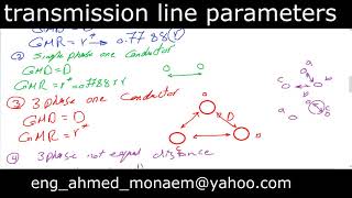 transmission line parameters with examples شرح [upl. by Abbotsun]