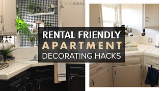 DESIGN HACKS How to Decorate Your First Apartment RenterFriendly Tips [upl. by Ima]