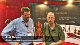 Jost Thöne  dbStrings interviews  Cremona Mondomusica 2016 [upl. by Nnaacissej]