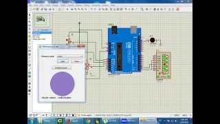 Arduino Serial Color Mixer Simulation in Arabic بالعربي [upl. by Tavi712]