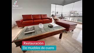 Restauración de muebles de cueros [upl. by Udelle]