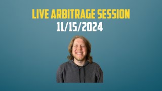 LIVE Sports Arbitrage Session with Jomo November 15th 2024 [upl. by Colp471]