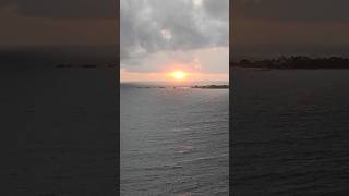 Sunset at Agnus Unawatuna sunset galle unawatuna beach youtubeshorts travel [upl. by Anaiek]