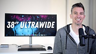 LG 38quot UltraWide Monitor Setup  Review [upl. by Aihsetal]