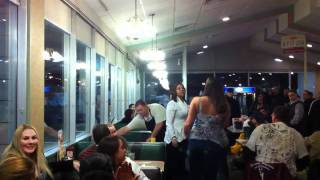 Dennys girl fight part 1 Chicopee MA [upl. by Eimam]