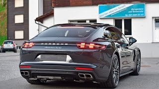 All New Porsche Panamera Turbo spotted  Sound and in Detail [upl. by Asiil781]