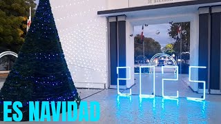 Decoración a la entrada de Barahona 20242025 en espera de un nuevo año FELIZ NAVIDAD [upl. by Fihsak]