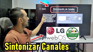 SEÑAL TDT EN TELEVISORES LG CÓMO SINTONIZAR CANALES CON LA TELEVISIÓN DIGITAL TERRESTRE [upl. by Tubb]