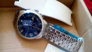 TEVISE 9008G Business Men Automatic Mechanical Watch  BLUE [upl. by Ybrik]