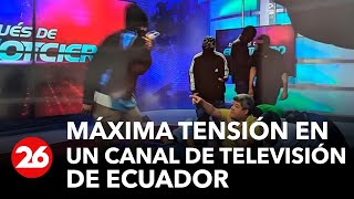 🚨 ALERTA  Golpe comando rehenes y máxima tensión en un canal de televisión de Ecuador 🚨 [upl. by Anirbak]