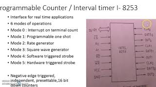 35 Peripheral devices and Interfacing  Programmable Communication Interface  8253 lecture 1 [upl. by Kataway]