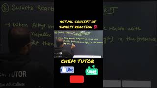 ORGANIC CHEMISTRYSWARTS REACTIONHYDROCARBONPREPARATION OF ALKYL FLUORIDE BY ALKYL HALIDECLASS12 [upl. by Adniram]