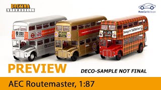 Brekina Preview 187 AEC Routemaster [upl. by Weisbrodt]