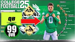 Best QB Abilities AND Builds College Football 25 Road To Glory  BEST BUILD [upl. by Yme162]