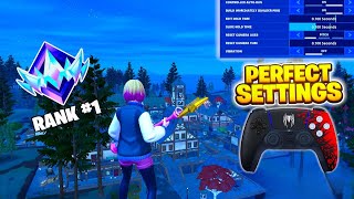 NEW BEST Controller SETTINGS  Sensitivity in Chapter 5 Season 4 ⚙️ 👑 Fortnite Gameplay [upl. by Asir]