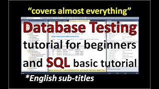 Database TestingData Testing In Software TestingSQL Tutorial for BeginnersDatabase Test PlanSQL [upl. by Milly]