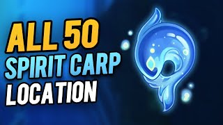 All 50 Spirit Carp Locations  Genshin Impact 44 [upl. by Anelegna163]