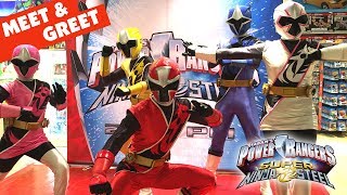 Power Rangers Ninja Steel Character Meet and Greet 2018  Keiths Toy Box [upl. by Eirrot96]