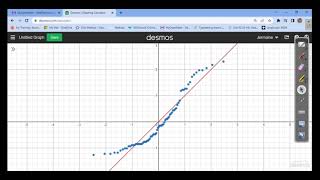 Quantile Plot Using Desmos Not Normal [upl. by Ogawa]