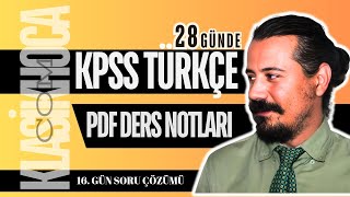 Noktalama İşaretleri Soru Çözümü  2025 KPSS TÜRKÇE  16GÜN [upl. by Yahiya836]