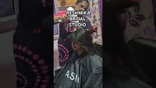 Blow drying process done by Reshmika BRIDAL studio 7010613436📞 [upl. by Aivon152]