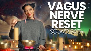 Vagus Nerve Reset to Sleep  Sound Bath Healing Meditation [upl. by Killion]