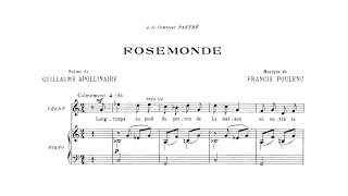 Poulenc Rosemonde FP 158 Cachemaille [upl. by Norry613]